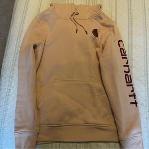 Carhartt Women's Relaxed Fit Midweight Sweatshirt, Ash Rose, Medium